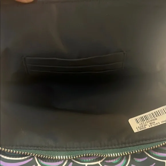 Kate Spade Purple and Black Backpack with Scallop Design - Picture 10 of 11